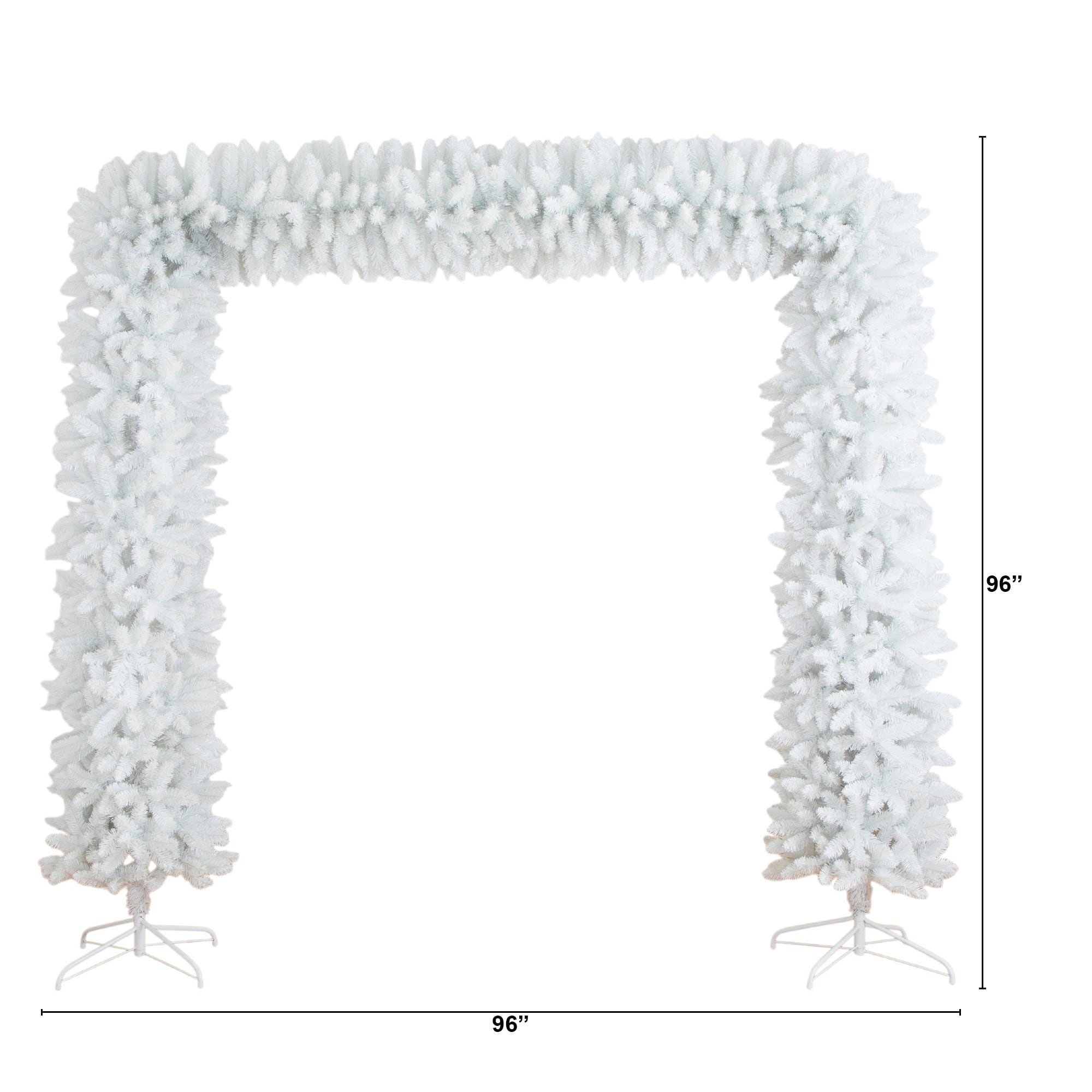 8ft. Unlit White Pine Artificial Christmas Tree Archway